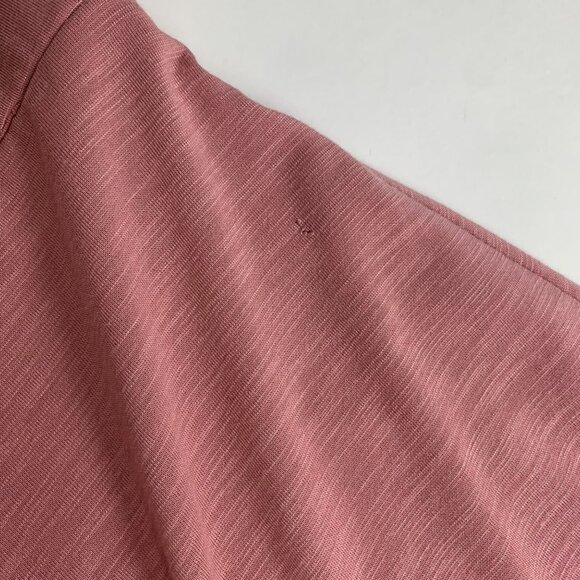 Soft Surroundings Pink Maxi Dress Medium V-Neck Ruffle - Picture 6 of 10